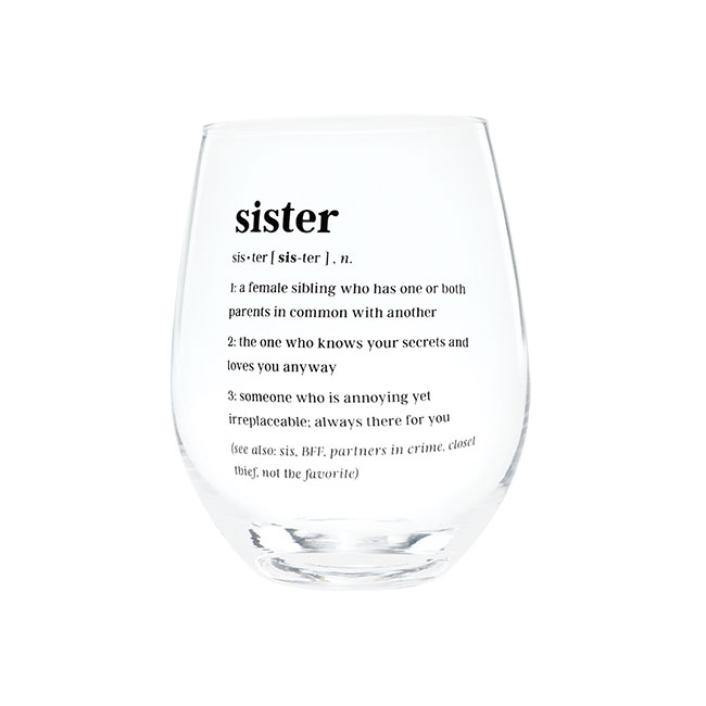 Stemless Wine Glass 
															/ About Face Designs							