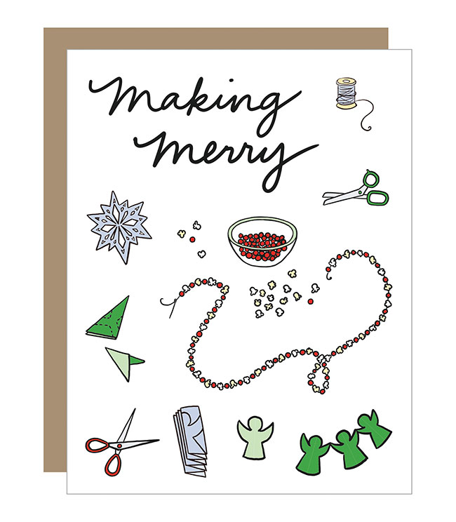 Making Merry Greeting Card 
															/ Lacelit							