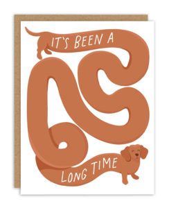 It's Been A Long Time Card from Tiny Buffalo Designs