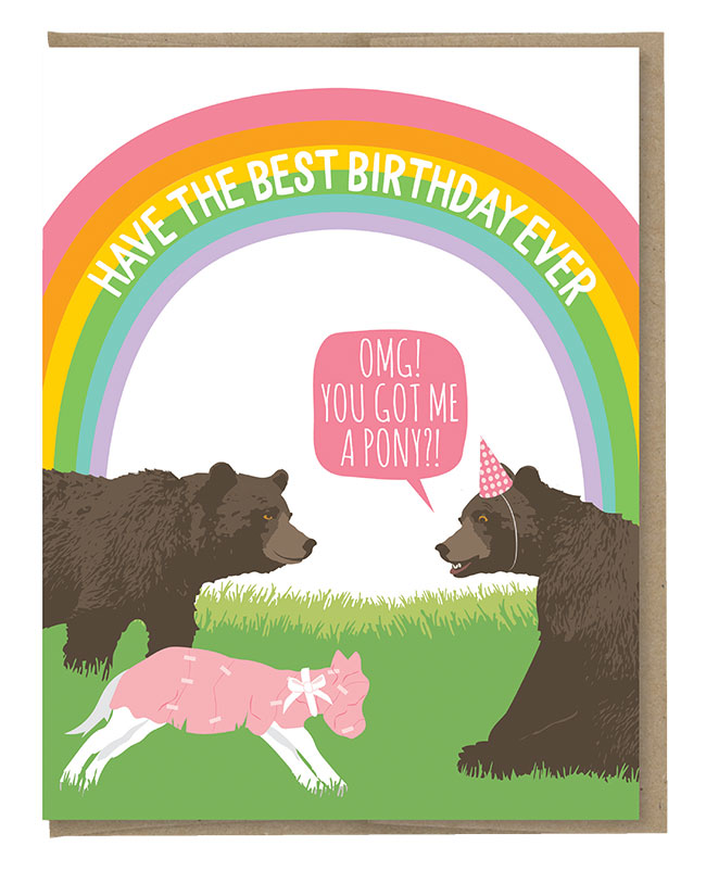 Bear Birthday Card 
															/ Modern Printed Matter							