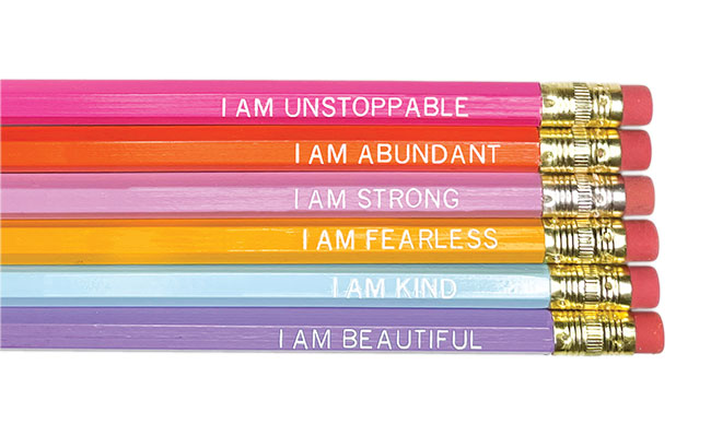 Positive Affirmation Pencil Set