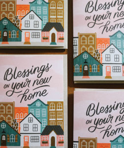 Blessings on Your New Home Card. Naomi Paper Co.