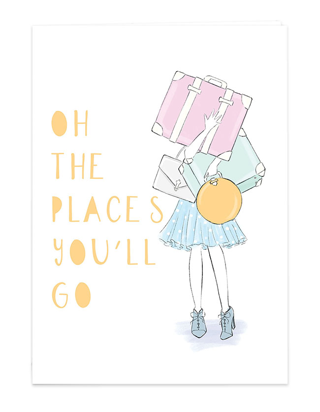 The Places You'll Go! Card 
															/ Almeida Illustrations							