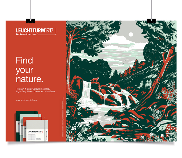 Illustrator Chris King brought the ethereal peace of the forest to picturesque life for the newest collection from LEUCHTTURM1917.