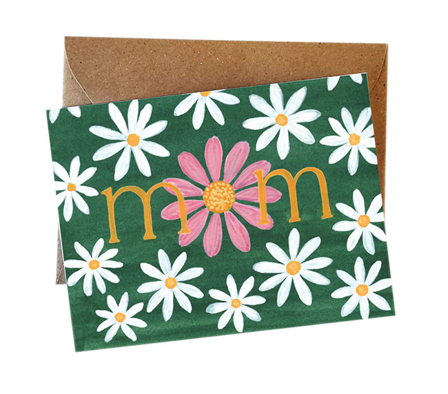Mom Daisy Mother's Day Card 
															/ Sketchy Notions							