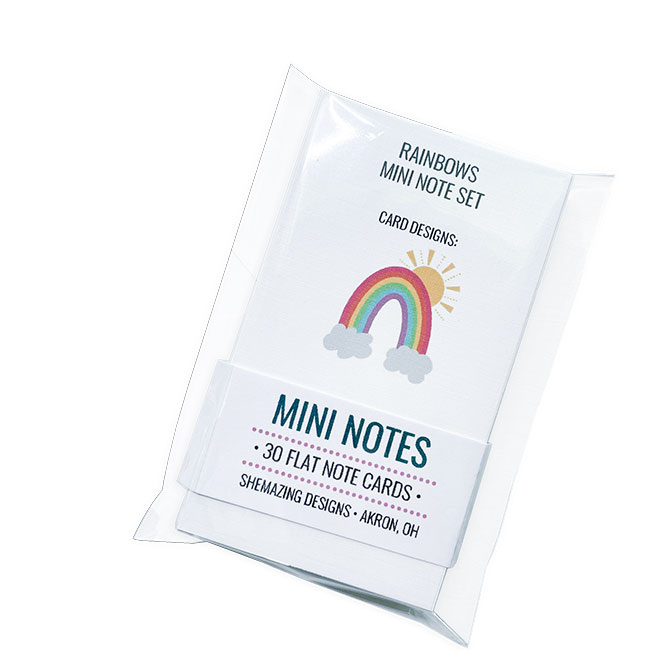 Rainbow - Mini Note Set 
															/ Shemazing Designs							