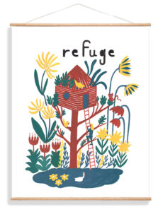 Signed Refuge Print. Isatopia. Faire, Shoppe Object. 