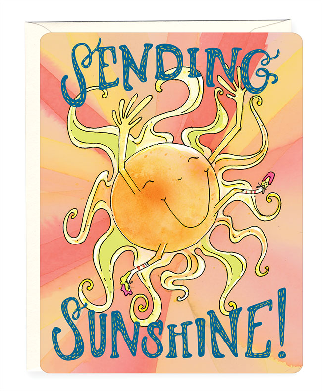 Sending Sunshine Thinking of You Greeting Card 
															/ H.macdo							