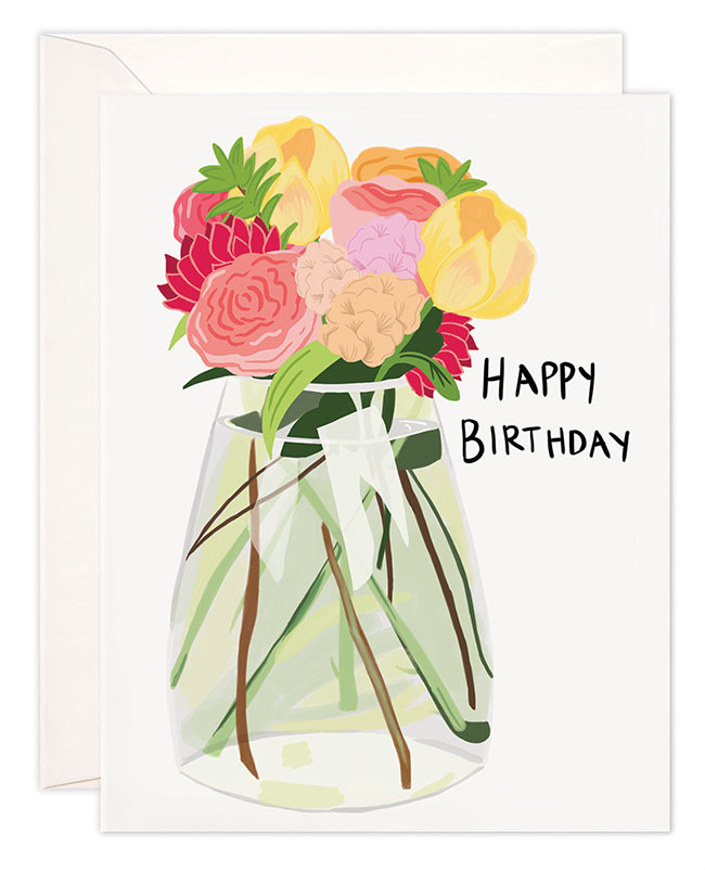 Flower Vase Birthday Card 
															/ Bloomwolf Studio							