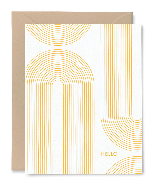 Hello Arches Card 
															/ Overflow & Co.							