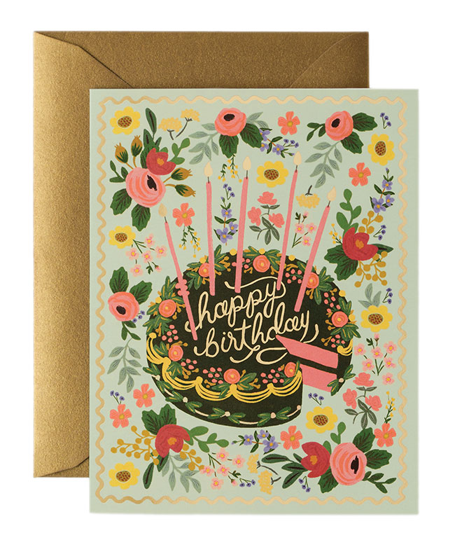 Happy Birthday Cake Card 
															/ Rifle Paper Co							