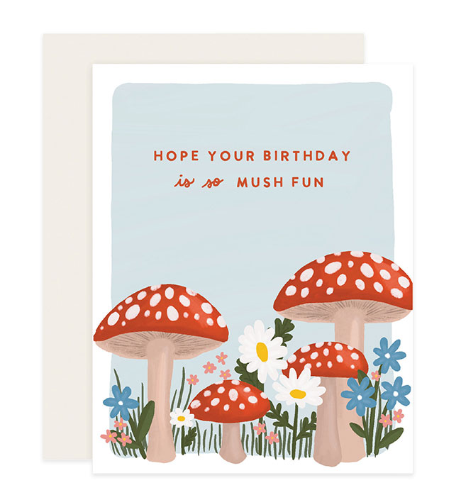 Mushroom Birthday Card 
															/ Slightly Stationery							