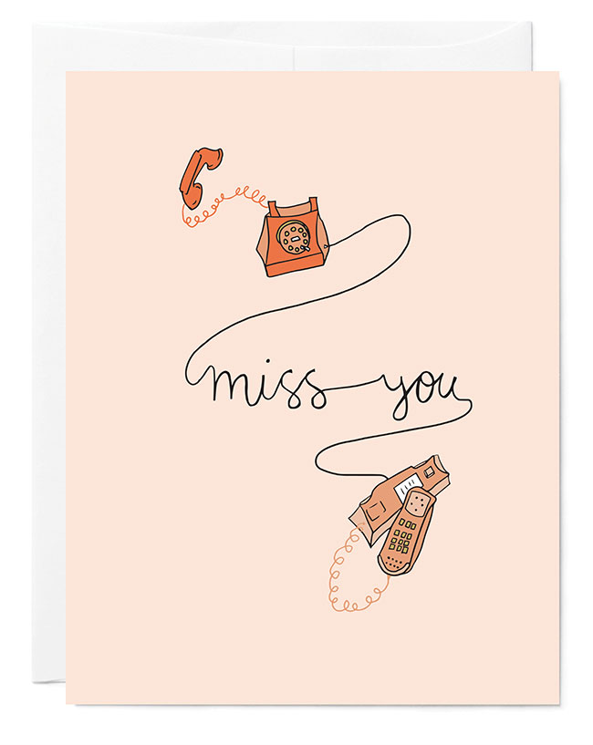 Miss You Card 
															/ Tuxberry & Whit							