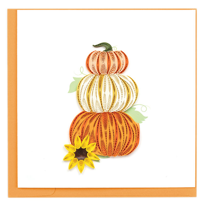 Quilled Stacked Pumpkins 
															/ Quilling Card							