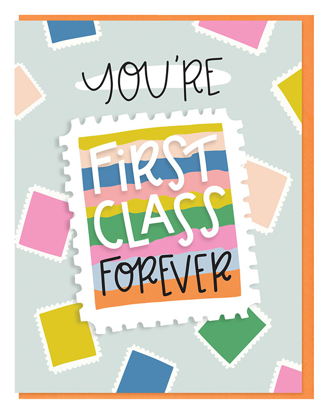 First Class Card 
															/ Hearts and Sharts							