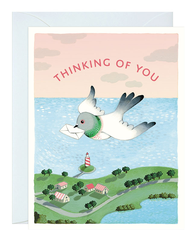 Thinking of You Pigeon Card