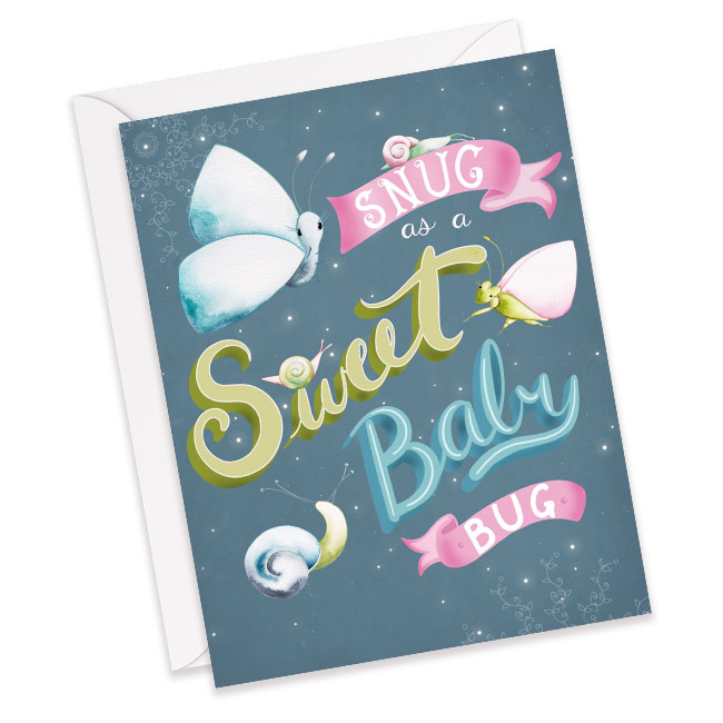 Sweet Baby Bug Card 
															/ Mossy Blue Paper Studio							