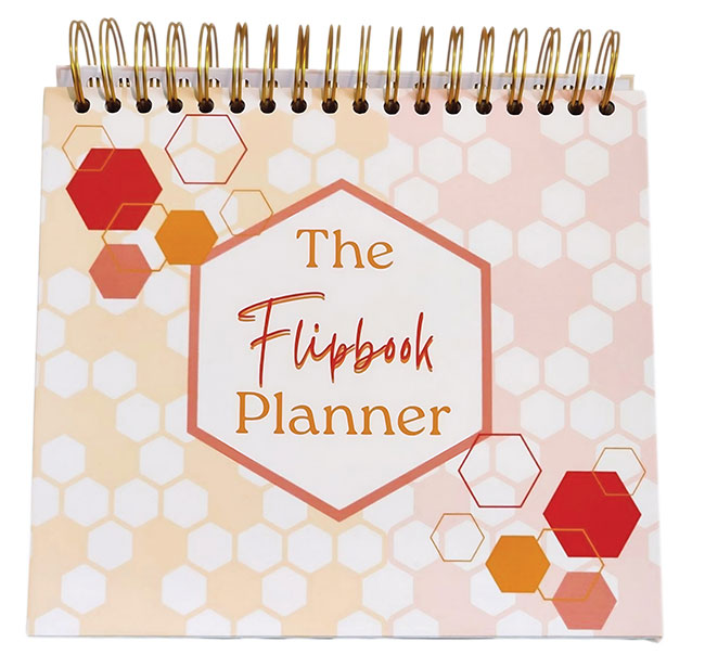 Flipbook Planner makes everyday tasks accessible and fluent. Honey Ink Publishing.