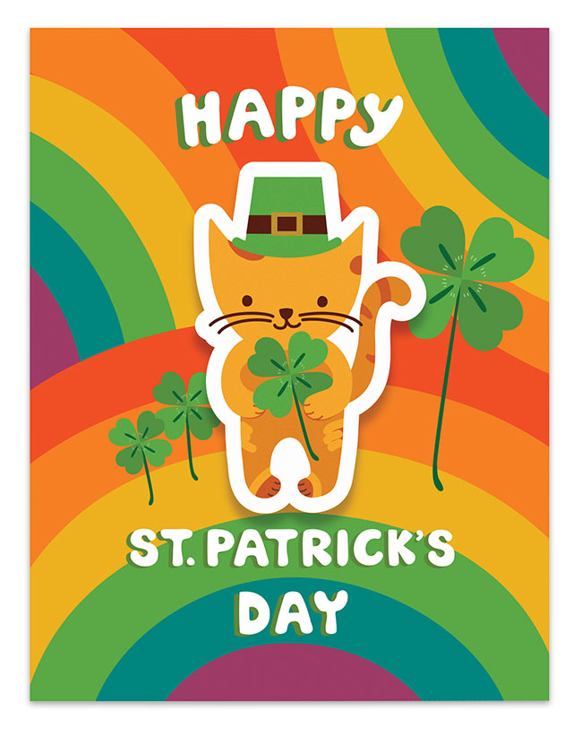 St. Patrick's Day Cat