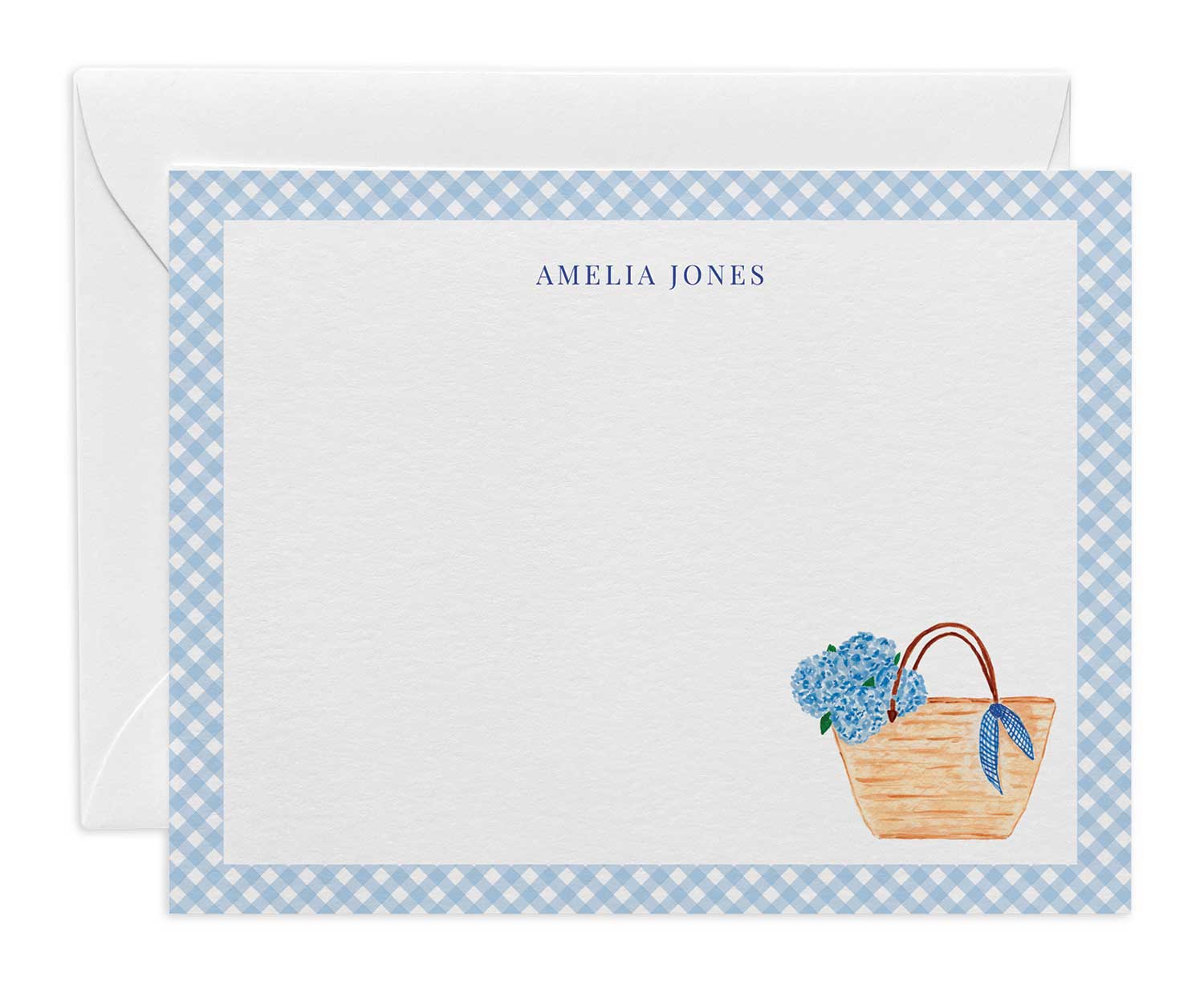 Hydrangea Custom Flat Note