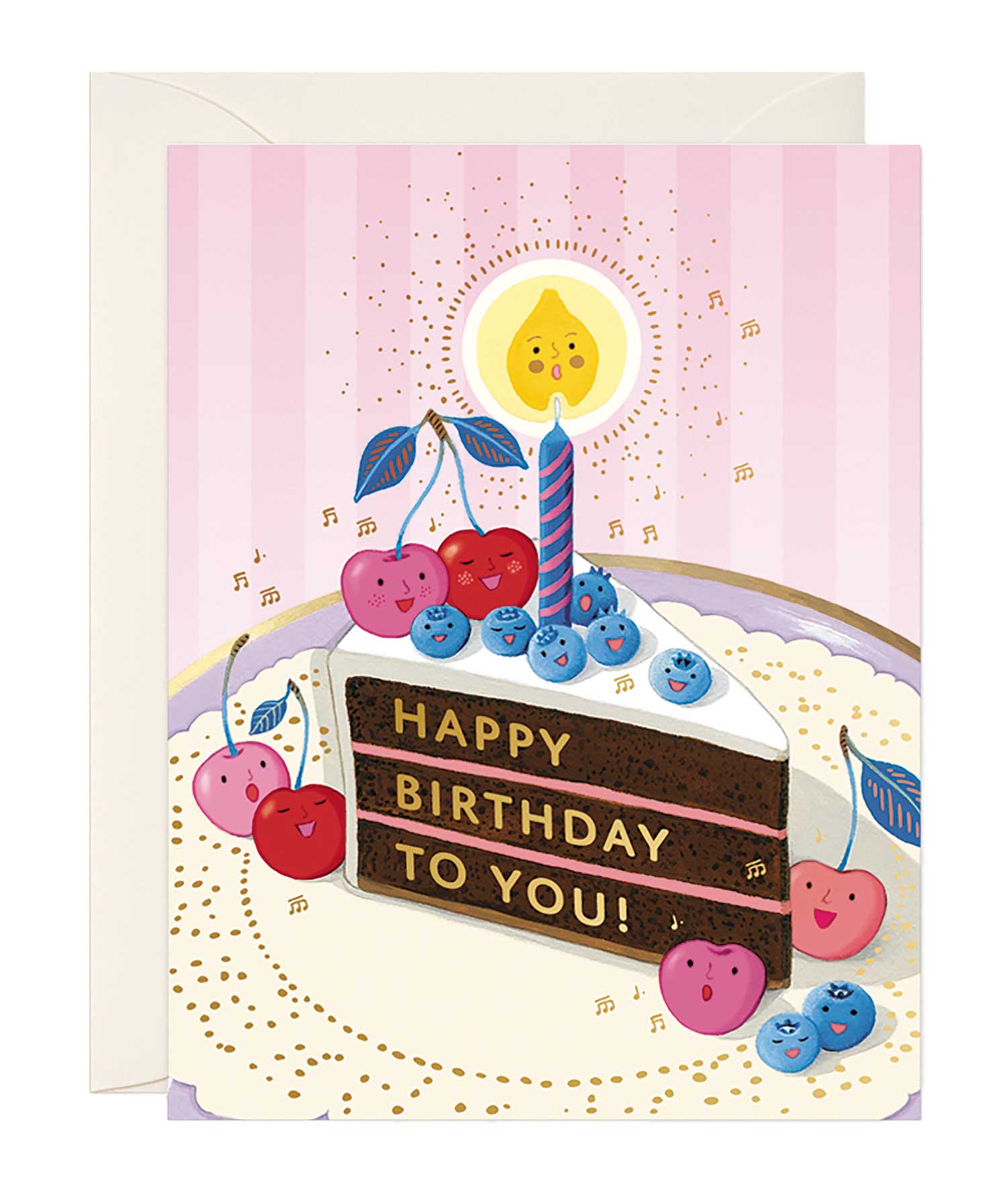 Berry Serenade Birthday Greeting Card
/ JooJoo Paper