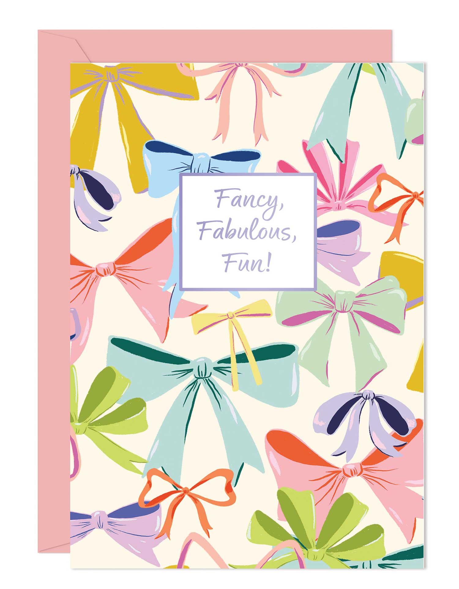 Colorful Bow Card
