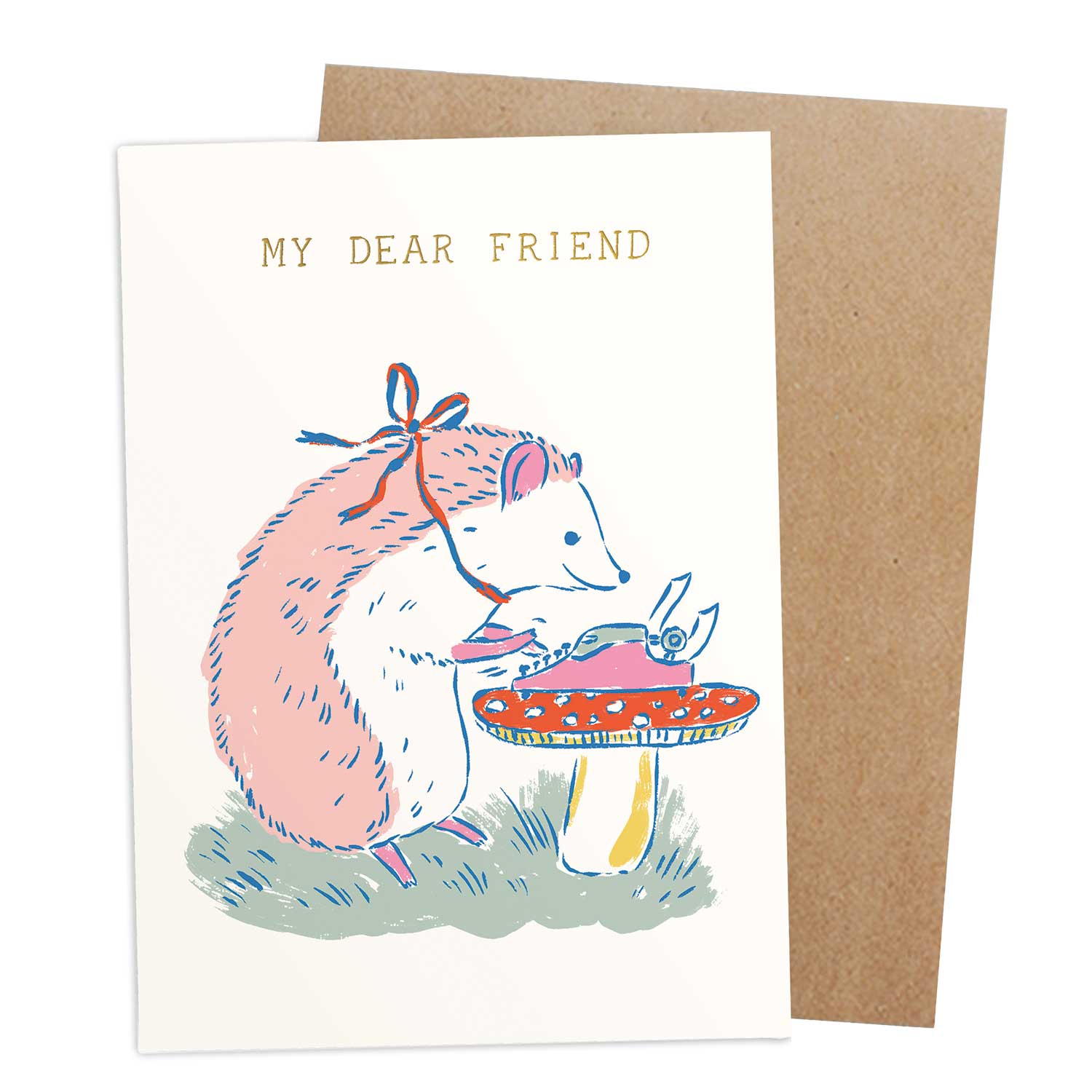 My Dear Friend Hedgehog Friendship Card