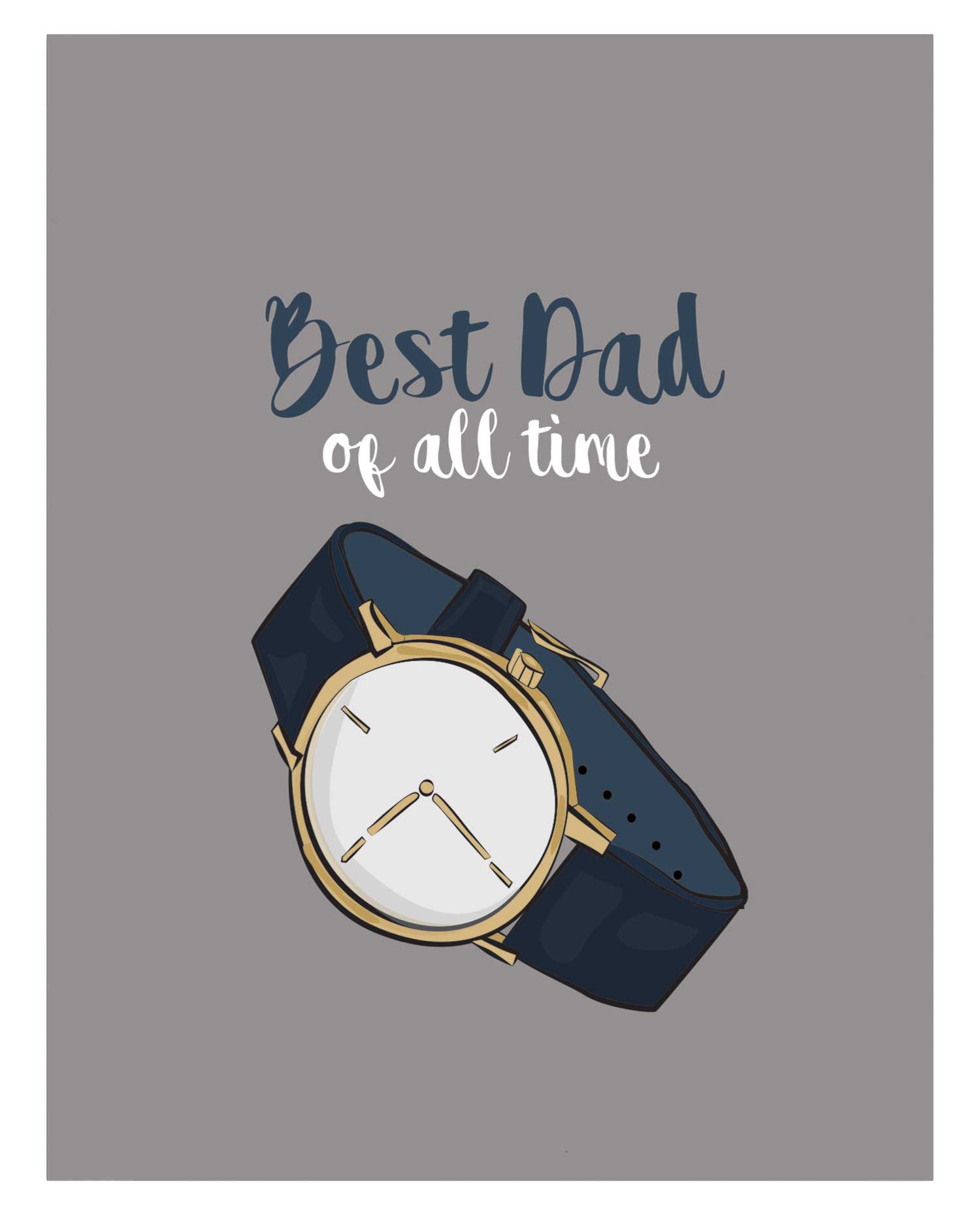 Dad Watch Card