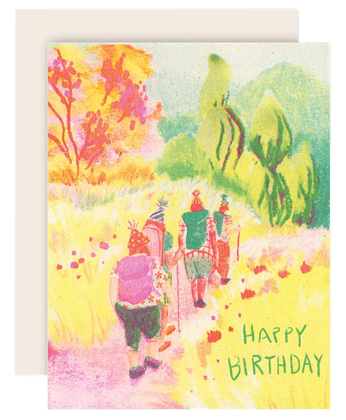 Hiking Happy Birthday Card