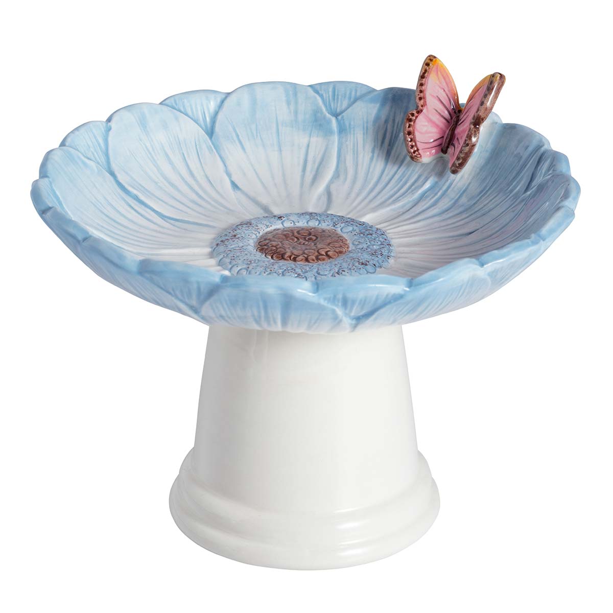 Handpainted Ceramic Bird Bath
