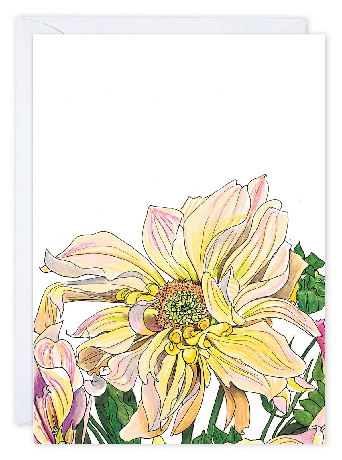 Dahlias Card