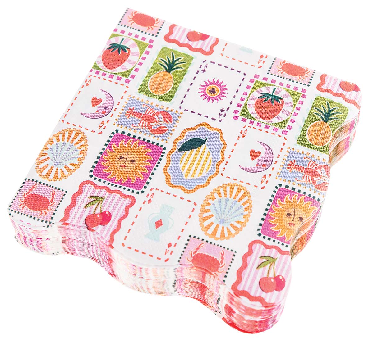 Summer Stamps Cocktail Napkins